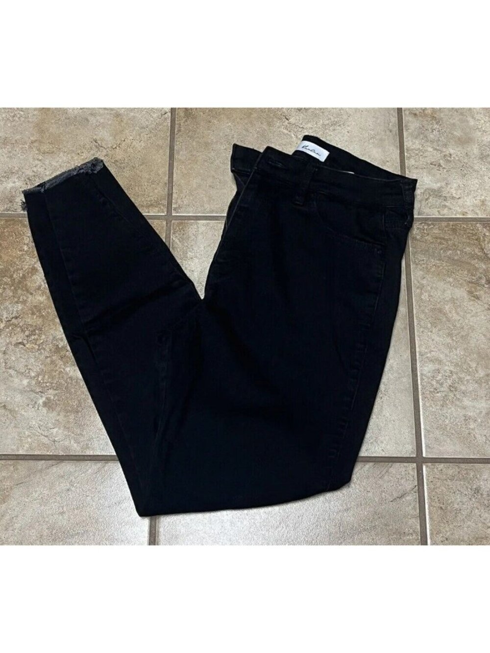 KanCan Black Jeans Size 11/26 Women's Denim Jeans Mid Rise Skinny Stretch U12c